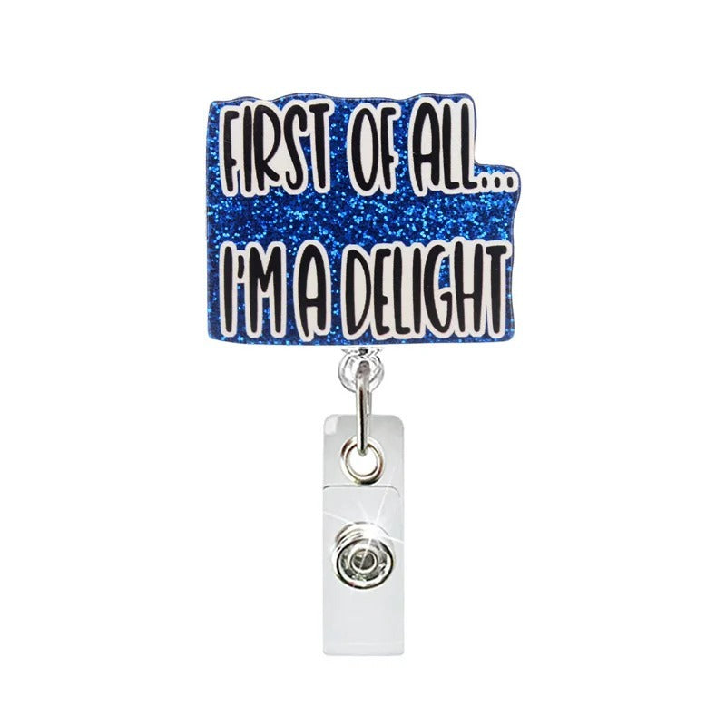 Wholesale DIY acrylic patch regular retractable reel easy pull buckle